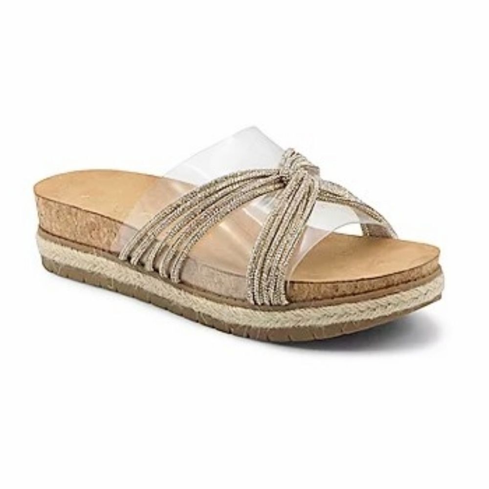 (S-4272) Adrienne Vittadini Proove Womens Round Mules Sz 9.5